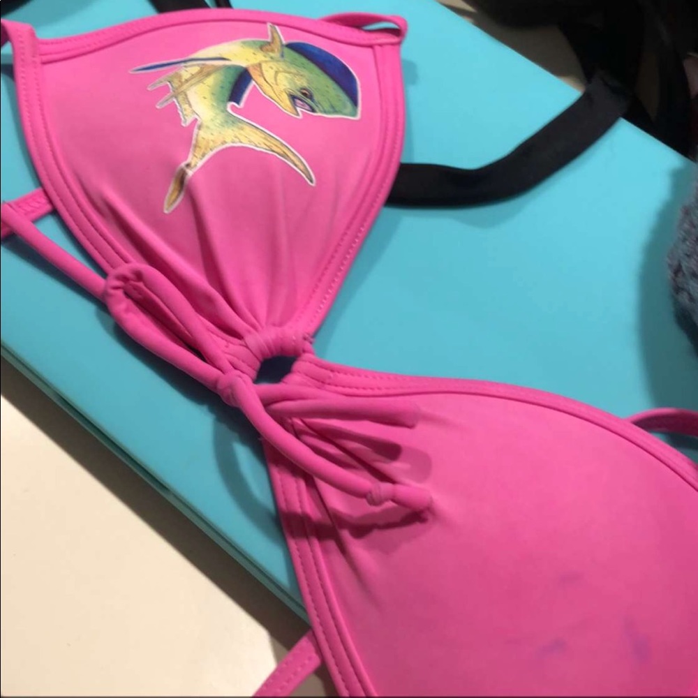 Pink fish bikini